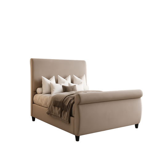 Salvatore Plain Sleigh Bed Frame