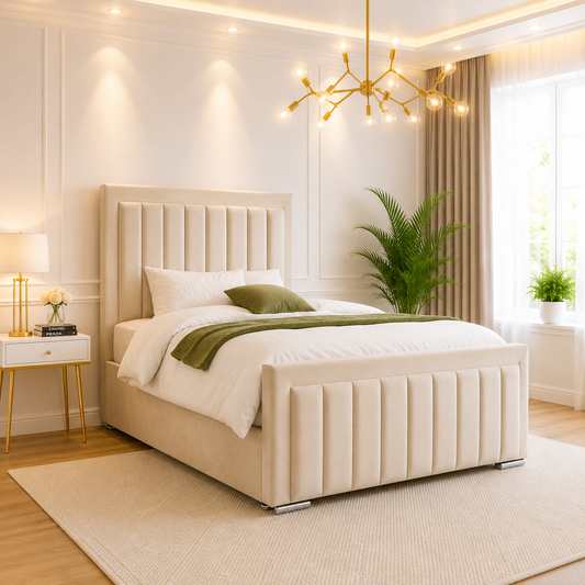Lexi Panel Bumperbar Upholstered Bed Frame