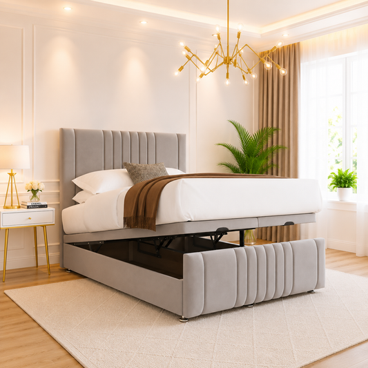 Roman Linestyle Divan Ottoman Bed