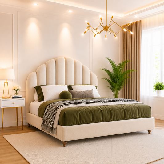 Dora Linestyle Kids Bed With Circular Headboard