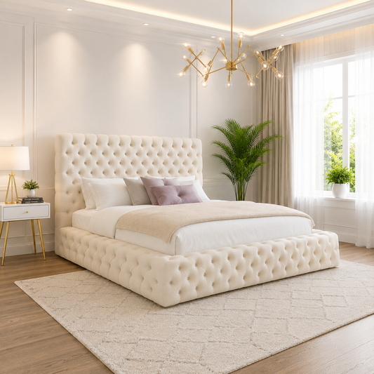 Mercury Cream Ambassador Bed Frame