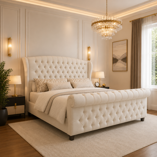 Tulip Winged Sleigh Bed Frame