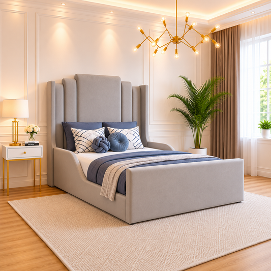 Mike Steps Pane Winged Kids Bed Frame