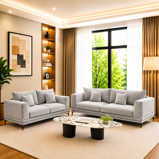 Lenox 3+2 Seater Sofa in Luxury Velvet Fabric
