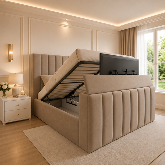Milo Panel TV Bed Frame