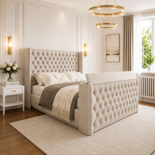 Nova Chesterfield Winged TV Bed Frame
