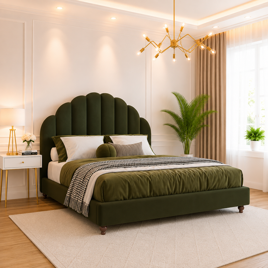 Dora Linestyle Kids Bed With Circular Headboard