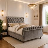 Kelly Swan Sleigh Bed Frame