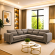 La Montana Panel Style Elegant Corner Sofa