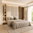 Miller Linestyle Luxury Bed Frame With High Headboard