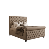 Nampi Chesterfield Sleigh Bed Frame