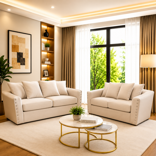 Santa Luxury 3+2 Seater Velvet Sofa