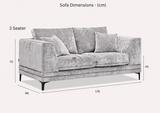Lenox 3+2 Seater Sofa in Luxury Velvet Fabric