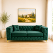 Genoa  Chesterfield Upholstered 2 Seater Sofa