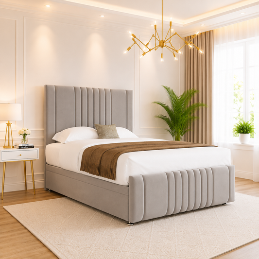 Roman Linestyle Divan Ottoman Bed