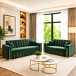 Malaga Modern 3 + 2 Seater Sofa With Golden Trims