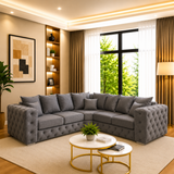 Marvel Chesterfield Upholstered Corner Sofa