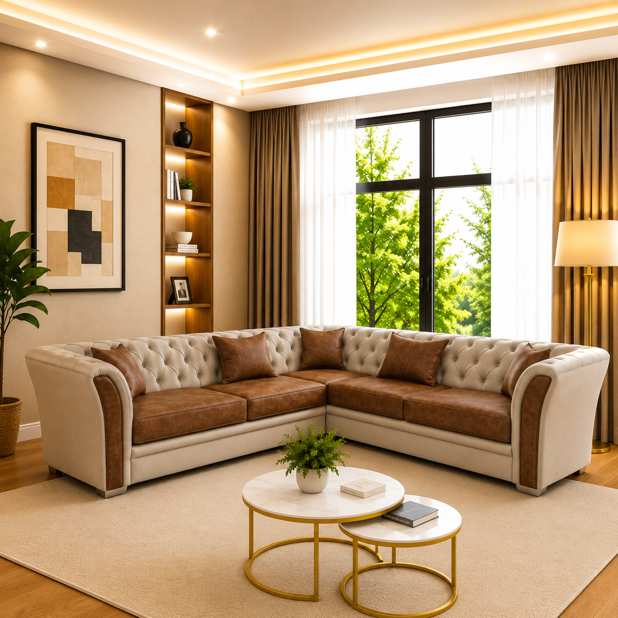 Dase Upholstered Luxury Corner Sofa