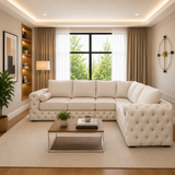 Milton L Shape Luxury Chesterfield Sofa