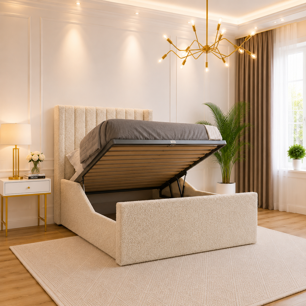 Kelly Winged Panel Kids Bed Frame