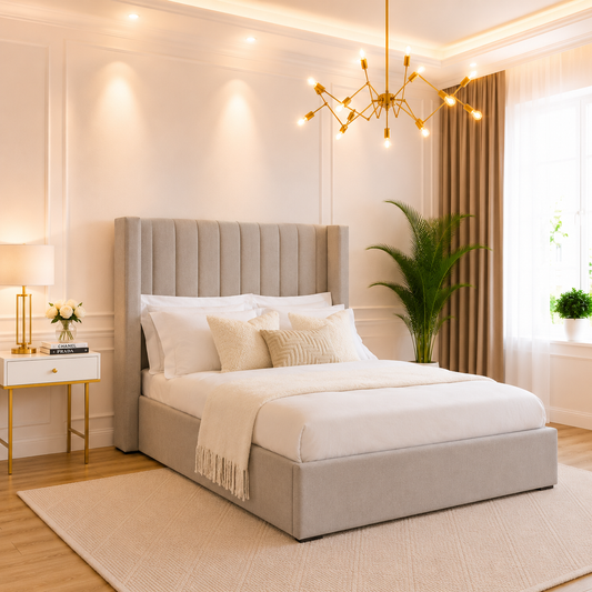 Jackie Penel Winged Bed Frame