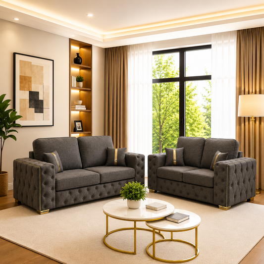 Dundee Chesterfield Luxury 3 + 2 Seater Sofa
