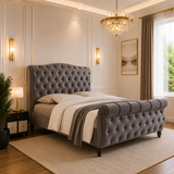 Amal Luxury Sleigh Bed Frame
