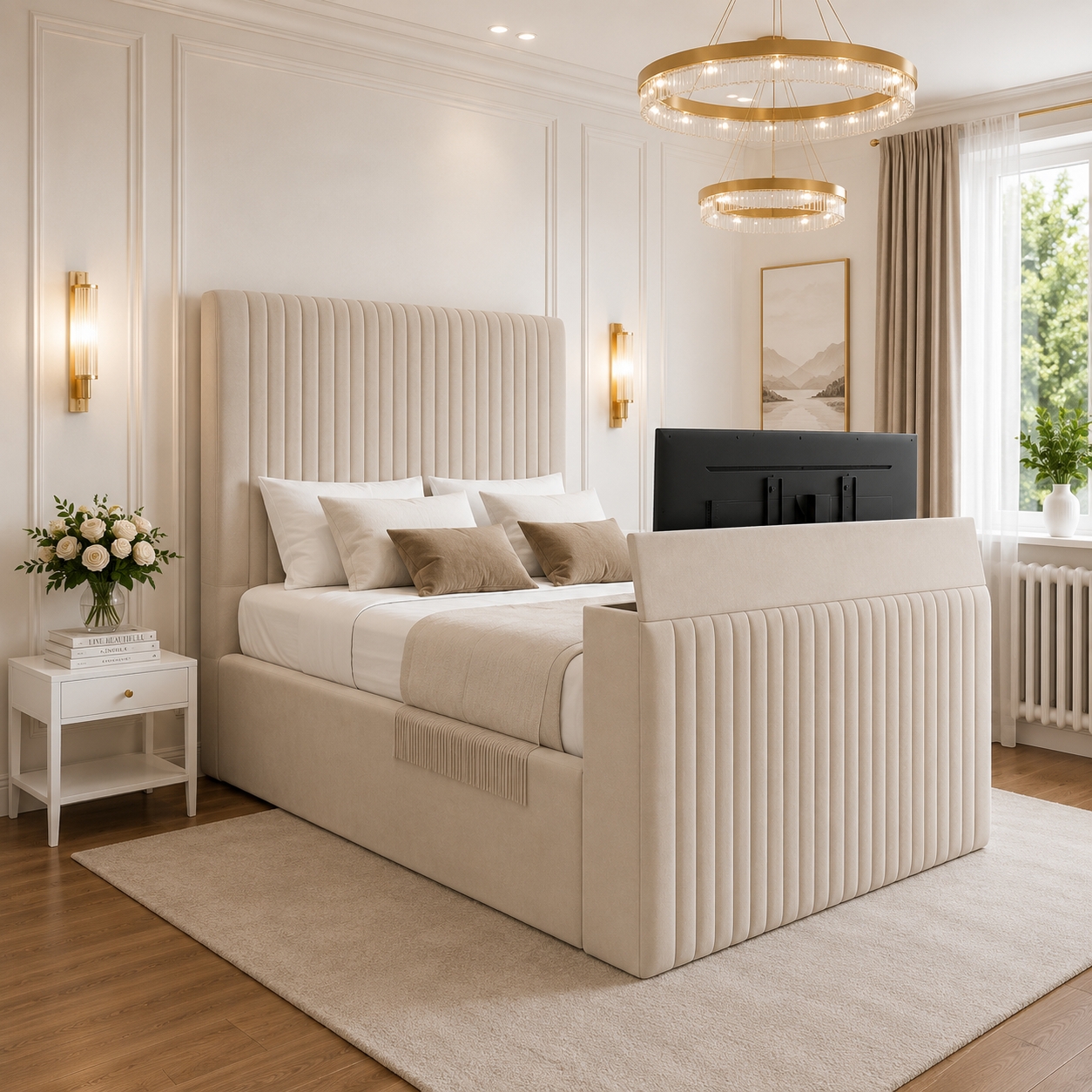 Alfy Linestyle TV Bed Frame