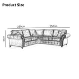 Primo Modern Faux Leather Corner Sofa