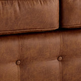 Primo Modern Faux Leather Corner Sofa