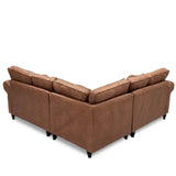 Primo Modern Faux Leather Corner Sofa