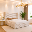 Aroma Curved Winged Chesterfield Bed Frame