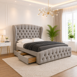 Namal Curved Winged Divan Bed