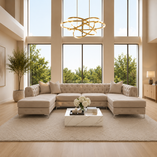 Queensbury Chesterfield U Shape Sofa