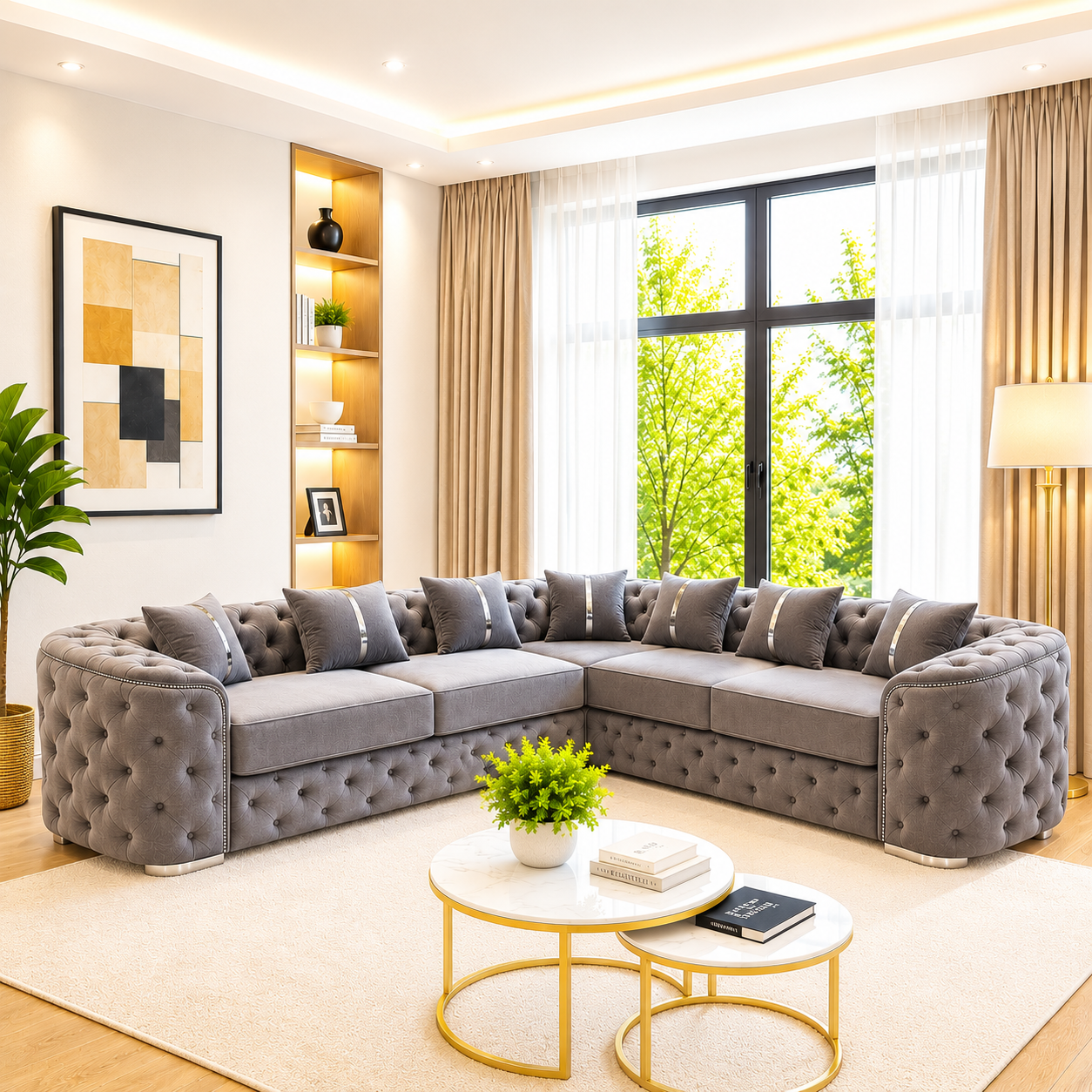 Mona Chesterfield Ambassador Corner Sofa