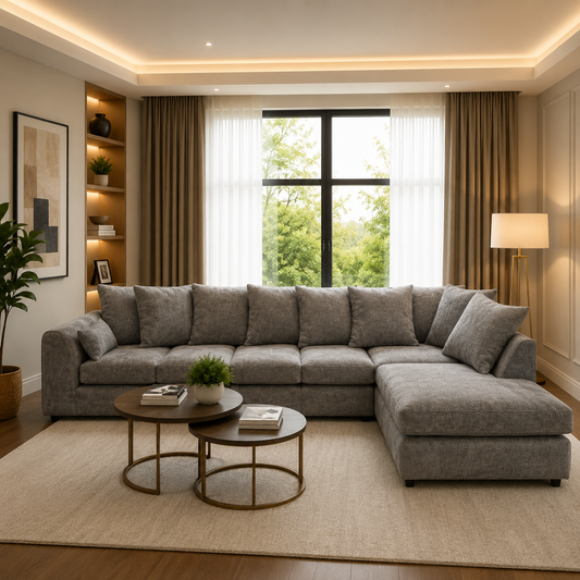 Lux L Shape Sofa With Left Hand Chaise