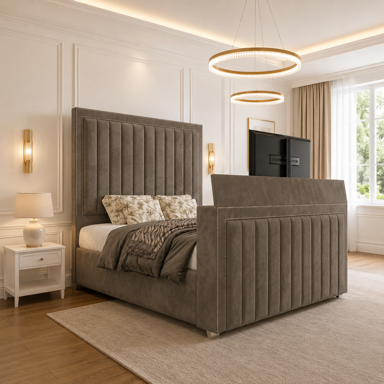 Marlow Panel Bumperbar TV Bed Frame