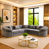 Nelson Chesterfield Ambassador Sofa with Golden Trims
