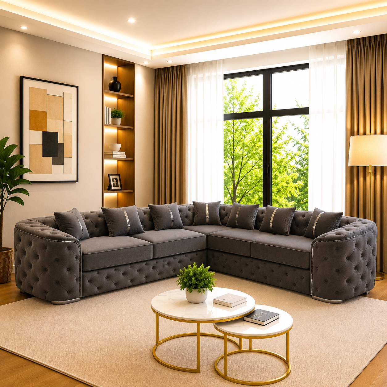 Mona Chesterfield Ambassador Corner Sofa