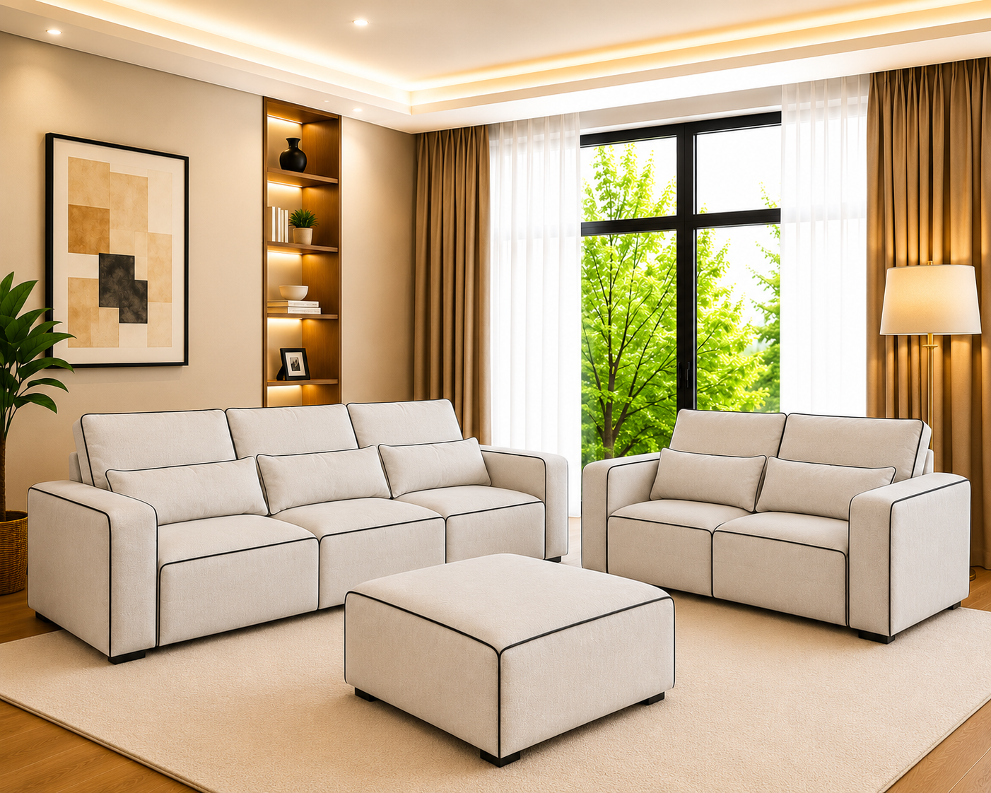 Sloane Merino 2-Tone Modular Sofa