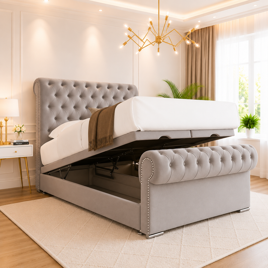 Next Sleigh Divan Ottoman Bed Frame