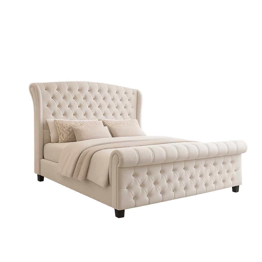 Tulip Winged Sleigh Bed Frame