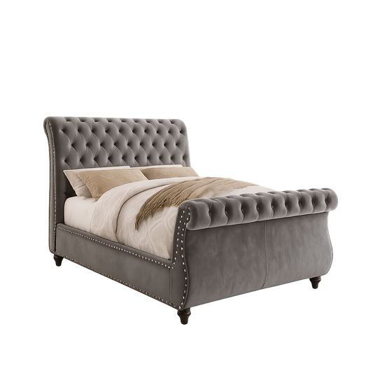 Kelly Swan Sleigh Bed Frame