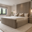 Nelson Linestyle Luxury Bed Frame With High Headboard