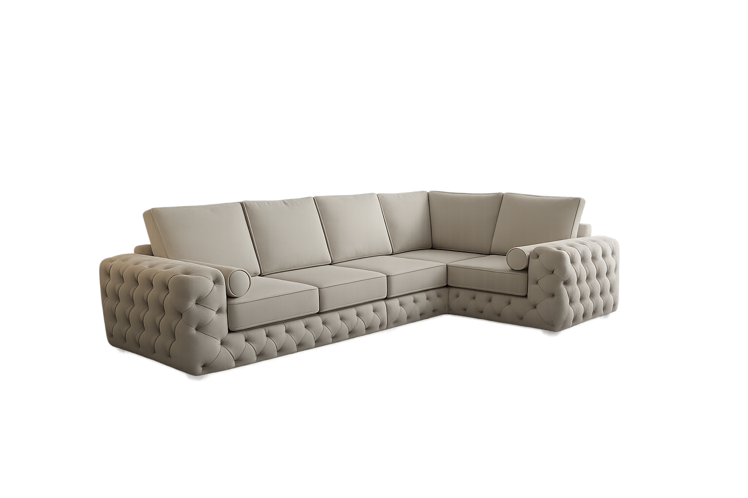 Milton L Shape Luxury Chesterfield Sofa