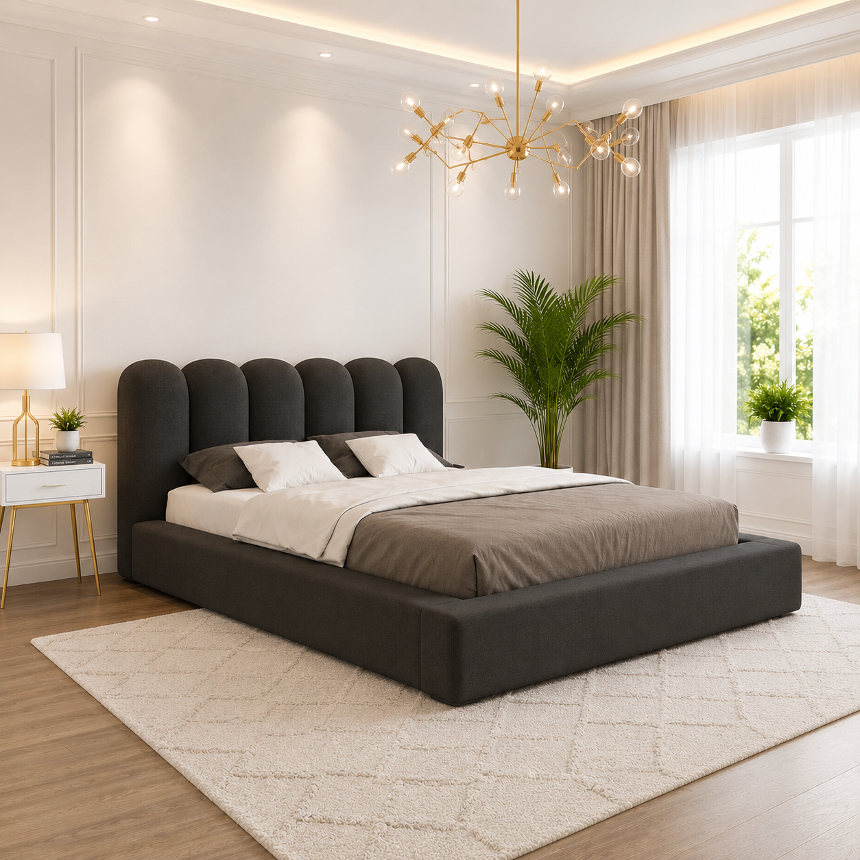 Lama Panelled Mini Ambassador Bed Frame