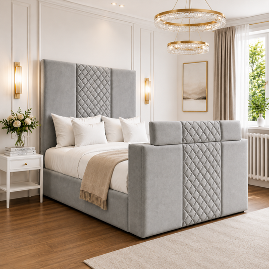 Logan three Panel TV Bed Frame