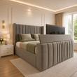 Manhattan Linestyle Winged TV Bed Frame