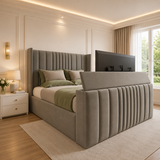 Manhattan Linestyle Winged TV Bed Frame